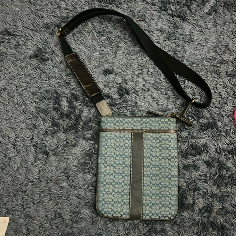 Blue Coach Crossbody Bag